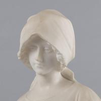 Italian Carved Alabaster Sculpture of a Female By Pugi (7 of 7) Italian Carved Alabaster Sculpture of a Female By Pugi (7 of 7)
