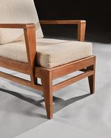 Iconic Pair of Rene Gabriel Mid 20th Century Oak Lounge Chairs (5 of 7) Iconic Pair of Rene Gabriel Mid 20th Century Oak Lounge Chairs (5 of 7)