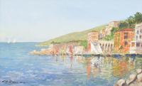 Charles Cousin - Riviera Ville Franche Sur Mer, Le Port (2 of 3) Charles Cousin - Riviera Ville Franche Sur Mer, Le Port (2 of 3)