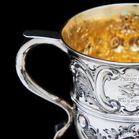 Georgian Solid Silver Loving Cup / Two Handled Cup - London 1748 (25 of 28) Georgian Solid Silver Loving Cup / Two Handled Cup - London 1748 (25 of 28)