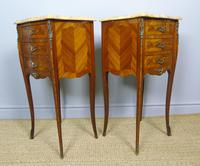 Pair of Antique French Bedside Cabinets Marble Top (3 of 6) Pair of Antique French Bedside Cabinets Marble Top (3 of 6)