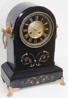 Antique French Slate Mantel Clock 8-Day Arch Top Striking Mantle Clock with Gilt Decoration (9 of 9) Antique French Slate Mantel Clock 8-Day Arch Top Striking Mantle Clock with Gilt Decoration (9 of 9)