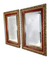 Pair of Carved Giltwood Mirrors (5 of 5) Pair of Carved Giltwood Mirrors (5 of 5)