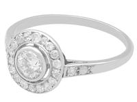 0.63 ct Diamond and Platinum Cluster Ring - Antique Circa 1925 (7 of 9) 0.63 ct Diamond and Platinum Cluster Ring - Antique Circa 1925 (7 of 9)