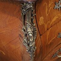 1930's Marble Top Marquetry Bombe Commode (6 of 9) 1930's Marble Top Marquetry Bombe Commode (6 of 9)