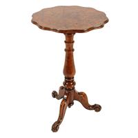 Victorian Figured Oak Tripod Table Victorian Figured Oak Tripod Table