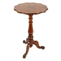 Victorian Figured Oak Tripod Table