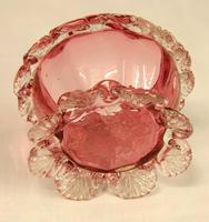 Antique Cranberry Glass Frilled Salt (2 of 5) Antique Cranberry Glass Frilled Salt (2 of 5)