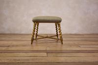 19th Century French Square Giltwood & Upholstered Stool Ottoman - Table (7 of 10) 19th Century French Square Giltwood & Upholstered Stool Ottoman - Table (7 of 10)