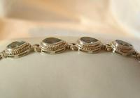 Vintage Silver & Aquamarine Bracelet 1970s 71/4" Length 16.6 Grams (5 of 12) Vintage Silver & Aquamarine Bracelet 1970s 71/4" Length 16.6 Grams (5 of 12)