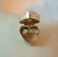 Vintage Silver Engagement Ring Heart Opening Charm 1960s For Ladies Bracelet (7 of 11) Vintage Silver Engagement Ring Heart Opening Charm 1960s For Ladies Bracelet (7 of 11)