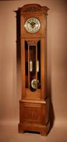 Jugendstil Art Deco Impressive and Beautiful Golden Oak Dutch Longcase Clock