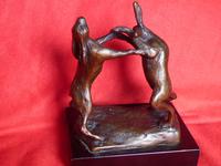 Boxing Hares on a Plinth (7 of 7) Boxing Hares on a Plinth (7 of 7)