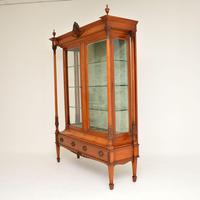 Antique Victorian Satinwood Display Cabinet (3 of 13) Antique Victorian Satinwood Display Cabinet (3 of 13)