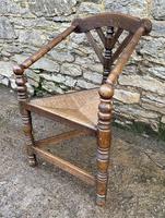 Antique Oak Turners Corner Chair (7 of 14) Antique Oak Turners Corner Chair (7 of 14)