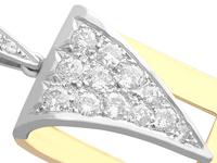 1.05ct Diamond & 18ct Gold Pendant - Vintage c.1960 (3 of 12) 1.05ct Diamond & 18ct Gold Pendant - Vintage c.1960 (3 of 12)
