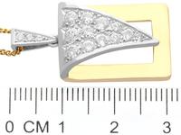 1.05ct Diamond & 18ct Gold Pendant - Vintage c.1960 (8 of 12) 1.05ct Diamond & 18ct Gold Pendant - Vintage c.1960 (8 of 12)