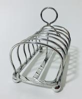 Large Antique Six Division Solid Silver Toast Rack (6 of 10) Large Antique Six Division Solid Silver Toast Rack (6 of 10)
