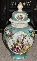 Stunning Very Large Late 19th Century Helena Wolfsohn Dresden Vase + Cover (2 of 11) Stunning Very Large Late 19th Century Helena Wolfsohn Dresden Vase + Cover (2 of 11)