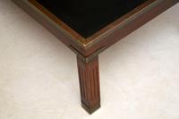 Antique Mahogany & Leather Campaign Style Coffee Table (9 of 9) Antique Mahogany & Leather Campaign Style Coffee Table (9 of 9)