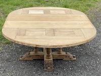 Large Round French Bleached Oak Farmhouse Table with Extensions (30 of 38) Large Round French Bleached Oak Farmhouse Table with Extensions (30 of 38)