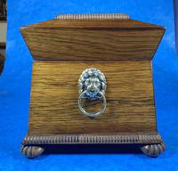 Regency Rosewood Brass Foliate Inlaid Tea Caddy (3 of 15) Regency Rosewood Brass Foliate Inlaid Tea Caddy (3 of 15)