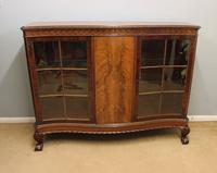 Antique Mahogany Bookcase Display Cabinet