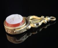 Antique 9ct gold spinning fob, seal fob, Sardonyx and Bloodstone (7 of 12) Antique 9ct gold spinning fob, seal fob, Sardonyx and Bloodstone (7 of 12)
