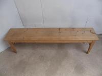 Victorian Antique Pine 4 Seater Kitchen Table / Hall Bench to Wax or Paint (4 of 8) Victorian Antique Pine 4 Seater Kitchen Table / Hall Bench to Wax or Paint (4 of 8)
