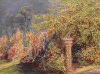 Garden scene oil painting by V. Rawlins (5 of 7) Garden scene oil painting by V. Rawlins (5 of 7)