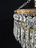 Italian Art Deco Three Tier Crystal Glass Chandelier with Sphere (5 of 7) Italian Art Deco Three Tier Crystal Glass Chandelier with Sphere (5 of 7)
