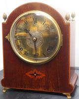 Antique Mahogany Inlaid Ormolu Finials 8 Day Striking Mantle Clock (2 of 10) Antique Mahogany Inlaid Ormolu Finials 8 Day Striking Mantle Clock (2 of 10)