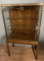 Brass Glazed Shop Display Cabinet on Wooden Stand with Drawer (6 of 13) Brass Glazed Shop Display Cabinet on Wooden Stand with Drawer (6 of 13)