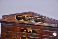 Victorian John Taylor & Sons Oak Billiard Scoreboard (2 of 5) Victorian John Taylor & Sons Oak Billiard Scoreboard (2 of 5)