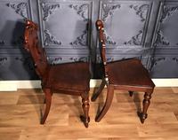 Pair of Victorian Mahogany Hall Chairs 318 (5 of 14) Pair of Victorian Mahogany Hall Chairs 318 (5 of 14)