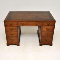 Georgian Style Mahogany Leather Top Pedestal Desk (2 of 12) Georgian Style Mahogany Leather Top Pedestal Desk (2 of 12)
