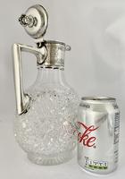 Silver & Crystalclaret Jug. Sheffield 1894. (10 of 10) Silver & Crystalclaret Jug. Sheffield 1894. (10 of 10)