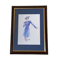 Set of 9 Original Drawings by Ian Thomas - Dressmaker for the Royal Family (9 of 9) Set of 9 Original Drawings by Ian Thomas - Dressmaker for the Royal Family (9 of 9)