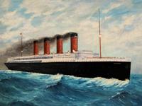 Huge Stunning Antique Seascape Oil Painting of Cunard's RMS Lusitania Ship c.1918 (6 of 16) Huge Stunning Antique Seascape Oil Painting of Cunard's RMS Lusitania Ship c.1918 (6 of 16)