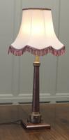 Tall Fire Hose Copper & Brass Table Lamp