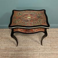Small 19th Century Antique Boulle Work Table (8 of 9) Small 19th Century Antique Boulle Work Table (8 of 9)