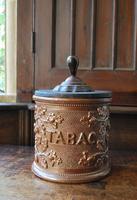 Antique French Stoneware Tobacco Jar (2 of 7) Antique French Stoneware Tobacco Jar (2 of 7)