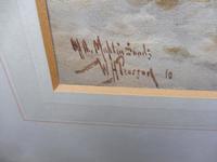 Watercolour Seascape Off Maplin Sands Listed Artist William Henry Pearson (2 of 10) Watercolour Seascape Off Maplin Sands Listed Artist William Henry Pearson (2 of 10)