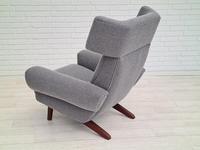 1970s Danish Design, Completely Restored Armchair, Furniture Wool, Teak Wood (2 of 12) 1970s Danish Design, Completely Restored Armchair, Furniture Wool, Teak Wood (2 of 12)