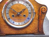 Oak English Art Deco 8 Day Striking Mantel Clock (3 of 8) Oak English Art Deco 8 Day Striking Mantel Clock (3 of 8)