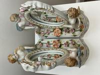 Pair of Small Dresden Victorian Style Porcelain Cherub Table Mirrors (31 of 60) Pair of Small Dresden Victorian Style Porcelain Cherub Table Mirrors (31 of 60)
