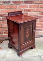 Edwardian Mahogany Wood Bedside Cabinet - Converted Purdonium (5 of 9) Edwardian Mahogany Wood Bedside Cabinet - Converted Purdonium (5 of 9)