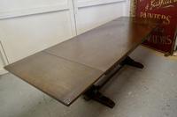 Large Dark Oak Refectory Extending Table (5 of 12) Large Dark Oak Refectory Extending Table (5 of 12)