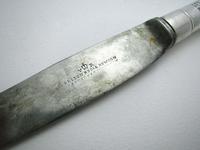 Rare Victorian Coburg Pattern Sterling Silver Antique Large 10½" Table/dinner Knife, Chawner & Co, Sheffield Cutlery (6 of 10) Rare Victorian Coburg Pattern Sterling Silver Antique Large 10½" Table/dinner Knife, Chawner & Co, Sheffield Cutlery (6 of 10)