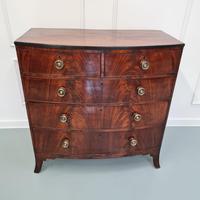 Flame Mahogany Antique Bowfront Chest c.1830 (2 of 8) Flame Mahogany Antique Bowfront Chest c.1830 (2 of 8)